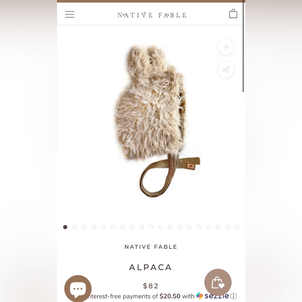 Native Fable Alpaca hat bonnet size 4/5